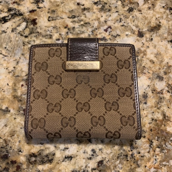 Gucci Accessories - Gucci GG Brown Monogram Vintage Wallet